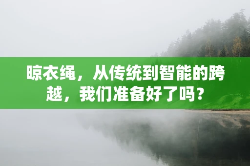 晾衣绳，从传统到智能的跨越，我们准备好了吗？