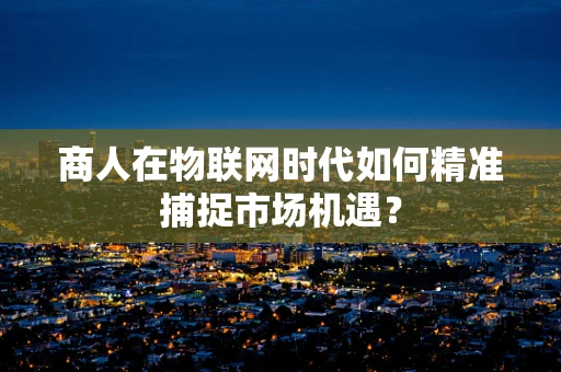 商人在物联网时代如何精准捕捉市场机遇？