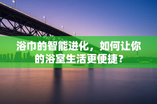 浴巾的智能进化，如何让你的浴室生活更便捷？