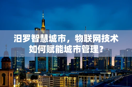 汨罗智慧城市，物联网技术如何赋能城市管理？