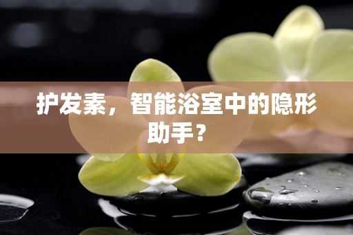 护发素，智能浴室中的隐形助手？