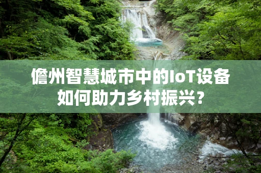 儋州智慧城市中的IoT设备如何助力乡村振兴？