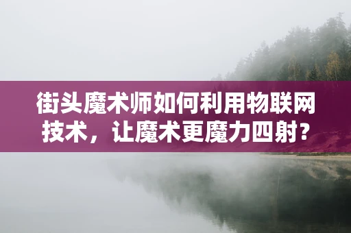 街头魔术师如何利用物联网技术，让魔术更魔力四射？