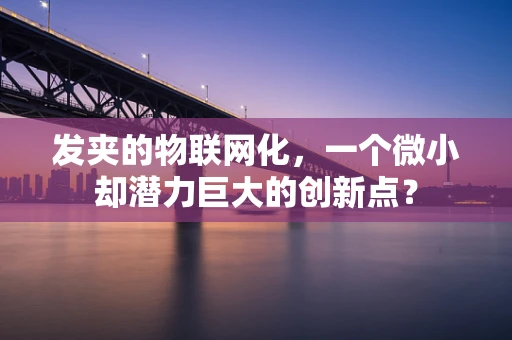 发夹的物联网化，一个微小却潜力巨大的创新点？