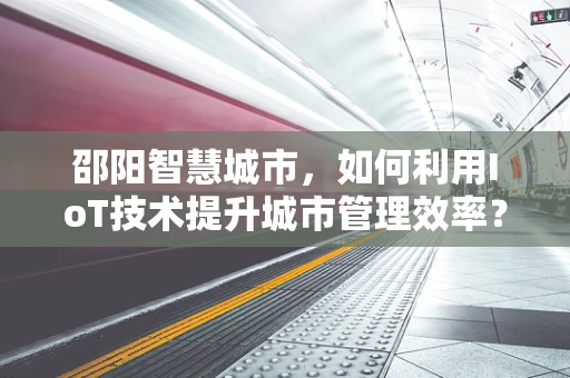 邵阳智慧城市，如何利用IoT技术提升城市管理效率？