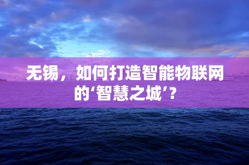 无锡，如何打造智能物联网的‘智慧之城’？