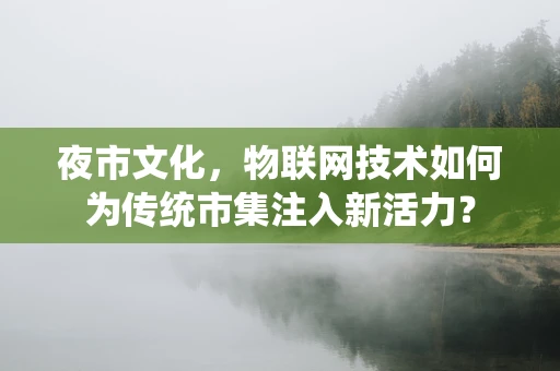 夜市文化，物联网技术如何为传统市集注入新活力？