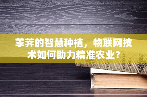 荸荠的智慧种植，物联网技术如何助力精准农业？